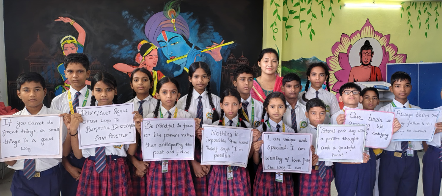 Life Skills Activity: Positive Thinking – School in Selaqui