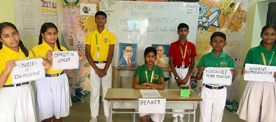Mock Parliament on Plastic-Free Campus in Selaqui
