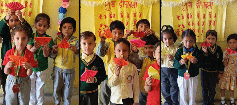 Little Hands Bright Diwali Rangoli and Diya Decoration in Selaqui