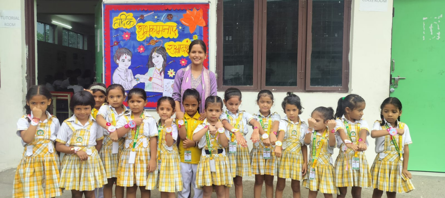 Rakhi Celebration by Students in Selaqui
