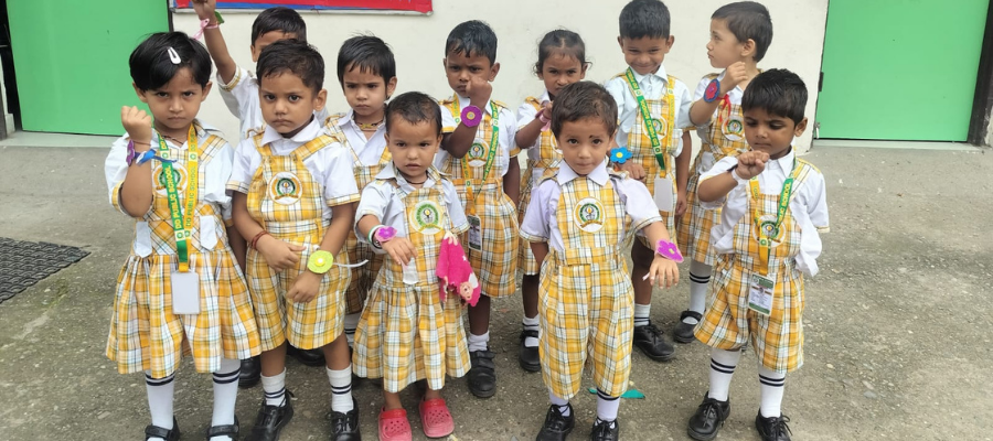 Rakhi Celebration by Students in Selaqui